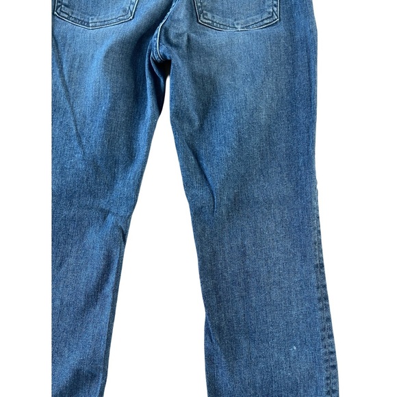 3x1 NYC Mid Rise Straight Leg Cropped Jeans Blue Wash Stretch - Size 25 - Picture 7 of 16